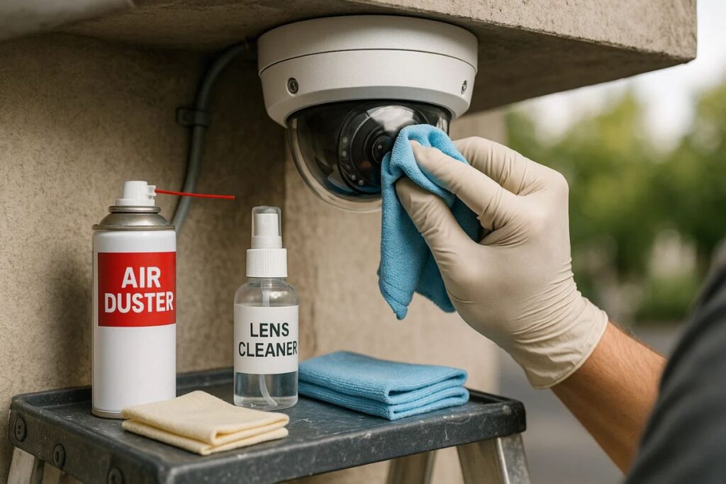 How to Clean Surveillance Camera Lens