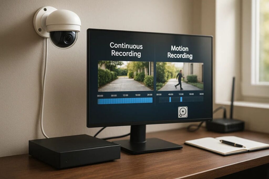 Continuous vs. Motion Recording: How It Affects Storage