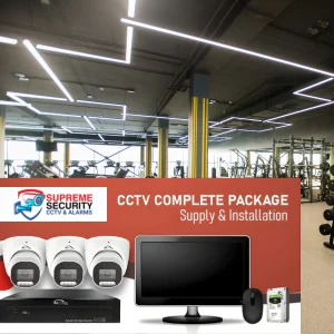 Industry specific fitness centers cctv camera installation