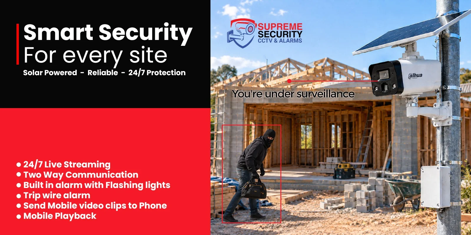 Solar Cctv camera hire