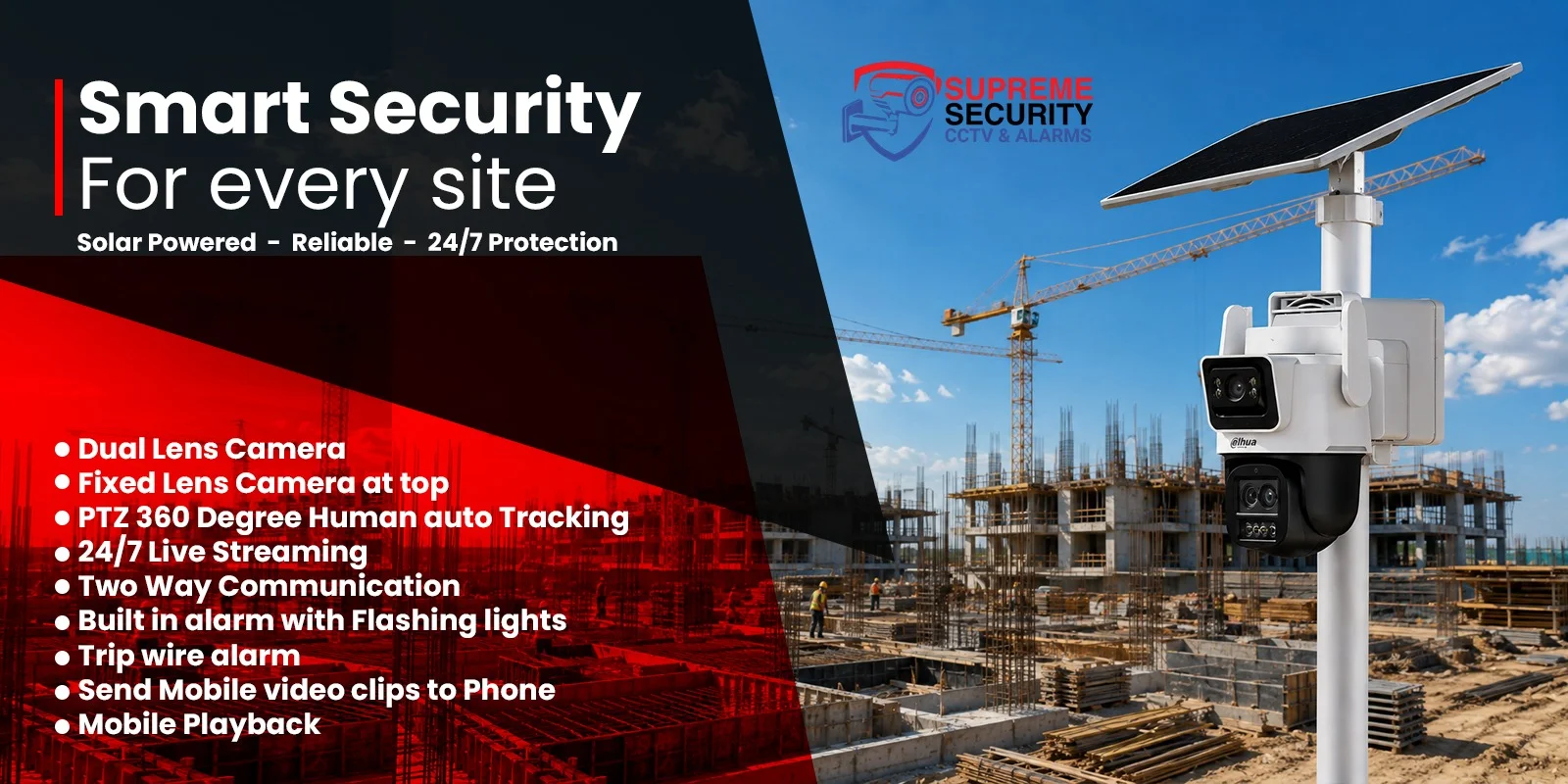 Solar Cctv hire